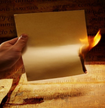 Letter burning